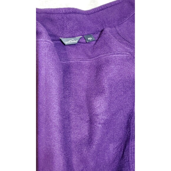 Eddie Bauer XL Purple Fleece Jacket – Full Zip, Pockets, Holland Embroidery - Picture 9 of 15